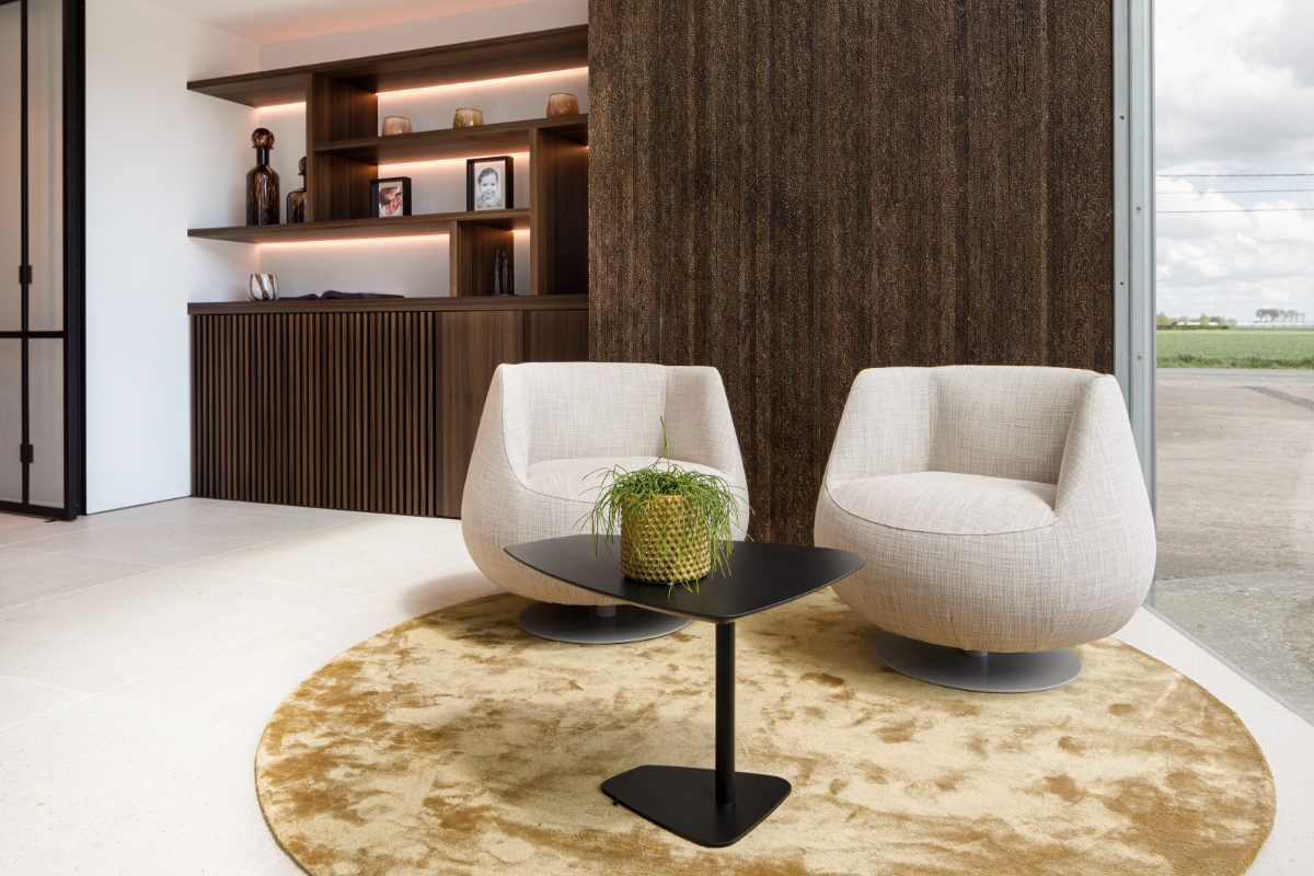 Poefs in kantoorinrichting