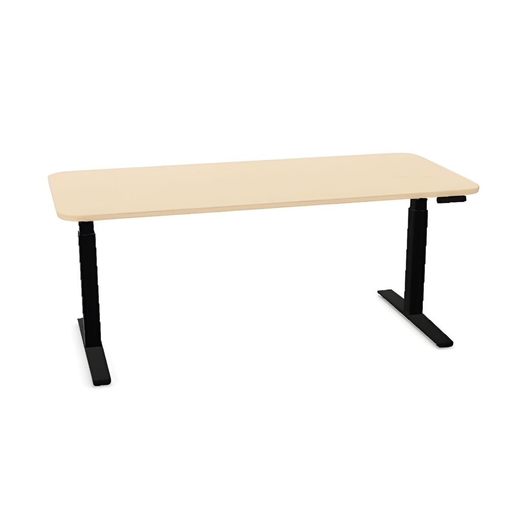Wiesner-Hager foxx_eQL — zit-sta bureau 180 x 80 cm, ronde hoeken