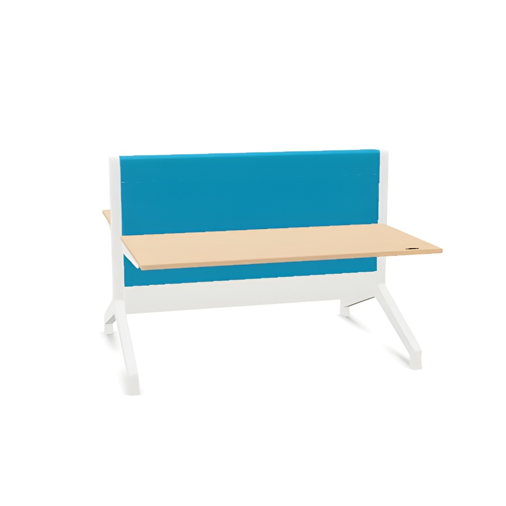 Vepa Ypsilon — duo zit-sta werkplek met tussenwand 2 x 160 x 80 cm