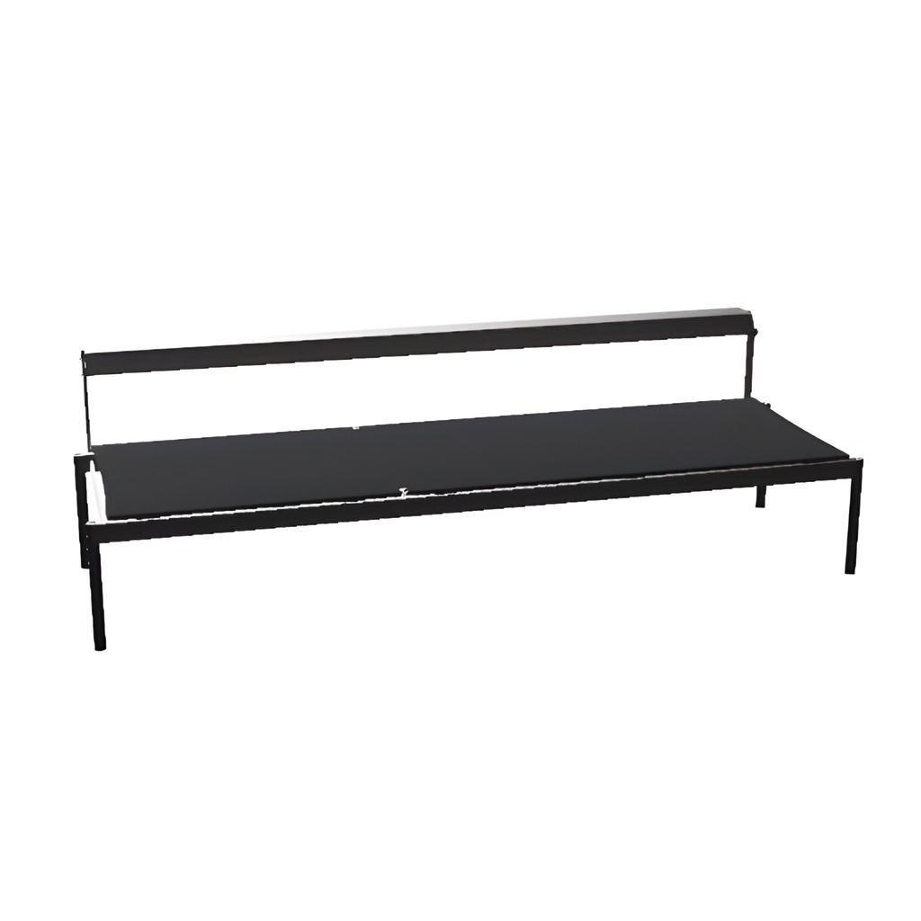 [SOL006] Tuinsofa Australis, rug incl., 210X86X62cm, zwart