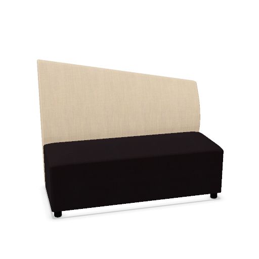 FourLikes — moduul met aflopende rug, hoog rechts, 140 cm