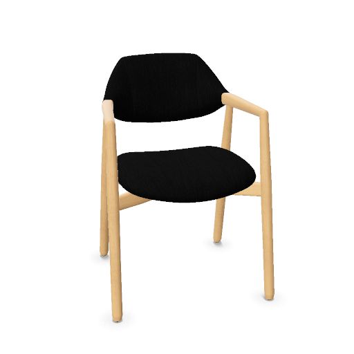 [C0414] Knut Stoel PB, Bi, W/Arm., Seat h. 48cm, b.57cm