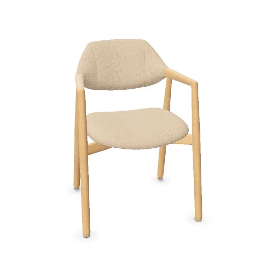 [C0454] Knut Stoel PB, Bi, W/Arm., Seat h. 48cm, b.57cm